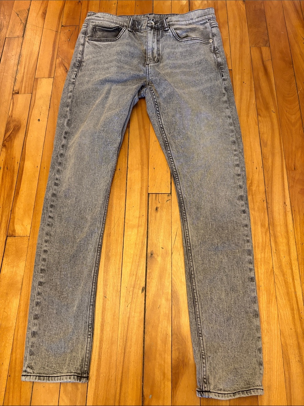 RAG & BONE RB1 SKINNY FIT SlimFit Men's Jeans Light Washed Gray - W 30", L 32"